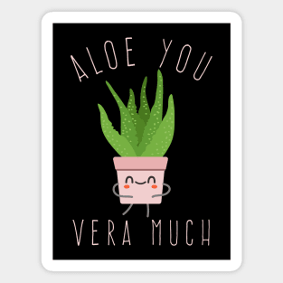 Aloe You Vera Much - Pink Magnet